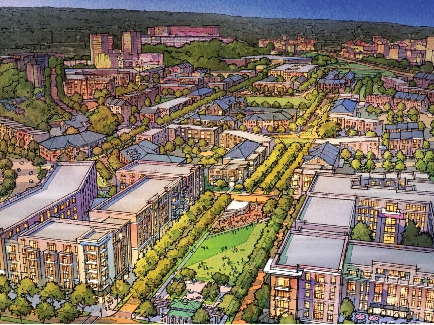 color rendering of phases 3, 4 and 5 apartment homes in the Westside community in Chattanooga Tennessee